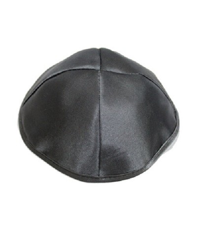 Dunkelgraue satin kippa - cm,