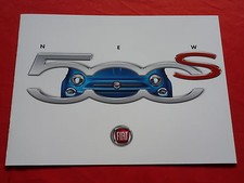 FIAT 500 S Prospekt Brochure Depliant Folleto von 2016