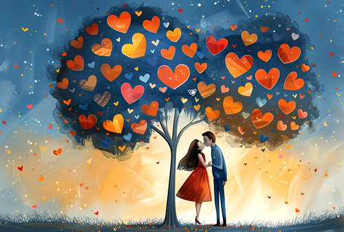 Verliebtes paar liebe herz - liebe,