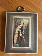 Kunstdruck auf Holz, Carl Spitzweg, Bücherwurm 