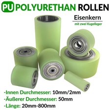 Polyurethan PU Eisenkern Rollen mit Doppelte Kugellager Führungsrolle Laufrolle