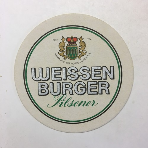 Bierdeckel weissenburger - bierdeckel, "weissenburger