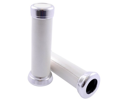 Lenkergriffe retro weiss leder - retro,