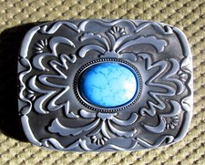 Gürtelschnalle Southwest Buckle Indian türkis  Native Indianer Western x