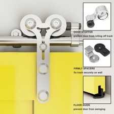 1.2M-3.6M Schiebetürsystem Laufschiene Holzschiebetür Set Für Holztüren