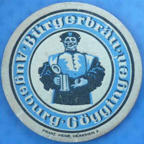 Alter bierdeckel bürgerbräu - alter,