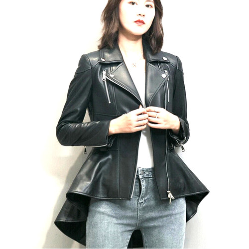 Damen ausgestellte leder - damen, biker