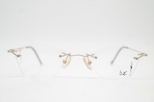 Vintage Brille bx. X-29 Silber Gold Randlos Brillengestell eyeglasses