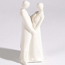 Tortenfigur Porzellan Tortendeko Tortenaufsatz Brautpaar Hochzeitstorte 14cm