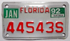 Usa nummernschild aus florida - nummernschild,
