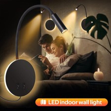 Wandmontage LED Wandleuchte Leselampe Schwanenhals Modern Bettleuchte Wandlampe