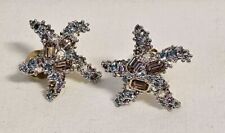 Swarovski Vintage Seestern  Ohrclips Clips Stern hochw.Vergoldeter  Ohrschmuck.