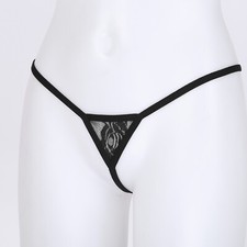 DE~Sexy Damen Bademode High Cut String Trikot Sheer Babydoll Monokini Badeanzug