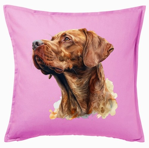 Kissenbezug pink vizsla - kissenbezug,
