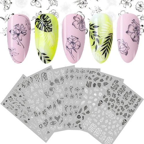 Nagelsticker blumen - nagelsticker,