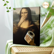 Leinwanddruck  gerahmt Mona