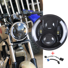 7 Zoll LED Motorrad Scheinwerfer Haupt Blinker Hi/Lo Für Suzuki Intruder Volusia