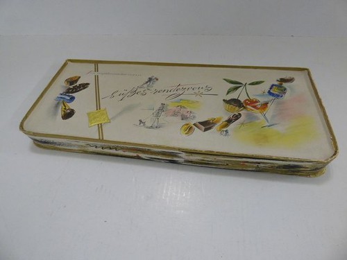 Alte leere pralinenschachtel - leere,