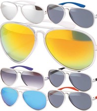 Frauen Sonnen Brille Runde Pilot Design 80 er Piloten Urlaub Sommer Strand 30420