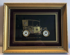 Ken Broadbent Model T Ford 1915 Uhrenteile Kollage gerahmt 23x18cm Kunst