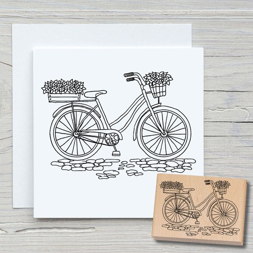 Stempel fahrrad motivstempel - stempel,