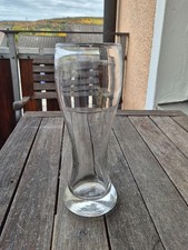 altes Weizenbier Glas Bierglas 3/4 L, dickes Glas, 20er J., old wheat beer glass