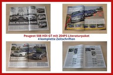 Peugeot 508 HDI GT mit 204PS Literaturpaket - 4 komplette Zeitschriften