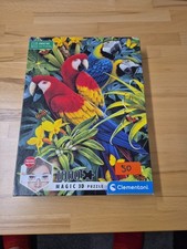 Majestic Macaws Papageien Clementoni Magic 3D Puzzle 1000 Teile inkl. 3D-Brille