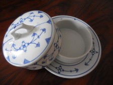 Butterglocke Porzellan Jäger Eisenberg 1941-1945 Strohmuster unbeschädigt