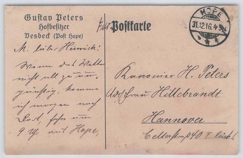 Reich heimatbeleg - d.,