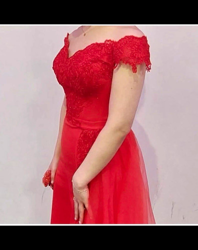 Damen abendkleid rot lang - damen,