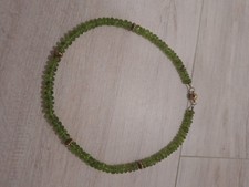 Peridot Edelstein Halskette Vergoldet Schmuck