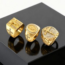 18 Karat Gold Herren Ring