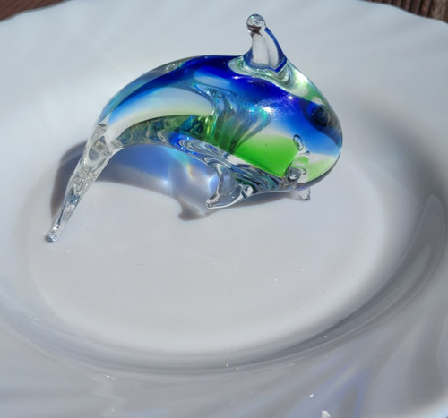 Delfin glas fisch - glas, stil