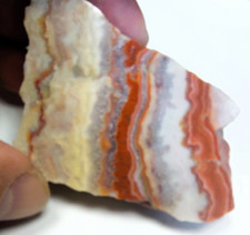 Achat als Anschliff poliert  Corallenachat von Halsbach bei Freiberg Sachsen