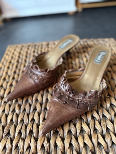 Damen mules bagatt braun leder - mules,