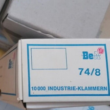 10000 St. BeA Industrieklammern Typ 74 /8 8mm Tackerklammern Heftklammern Posten