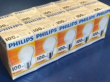 10 X PHILIPS Standard bulb A55 FR 100 230V E27 100W MATT GLÜHLAMPE !! DIMMBAR !!