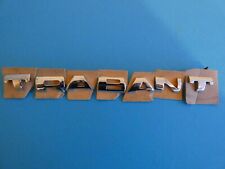 originaler DDR Trabant Schriftzug Schrift Buchstaben Logo Zeichen in Chrom  /12