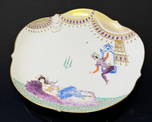 Meissen porzellan kuchenteller - meissen,