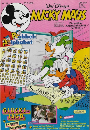 Micky maus 1988 - nr.22,