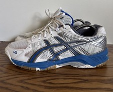 ASICS Herren Sportschuhe – Weiß/Blau – Gr. 42 – Indoor & Training