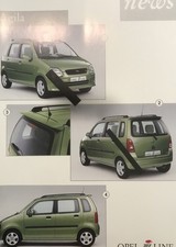 GM Opel Agila News iLine Irmscher Faltblatt 1999 Extras Tuning Info Preisliste