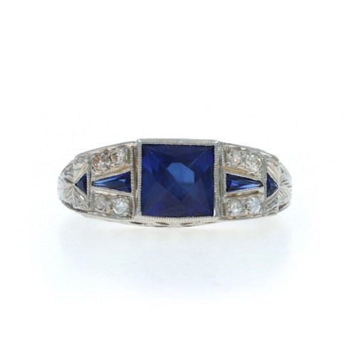 White gold lab created - white,