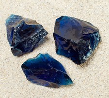 Gartendekoration Glasbrocken