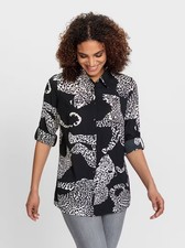 Bluse schwarz damen - schwarz,