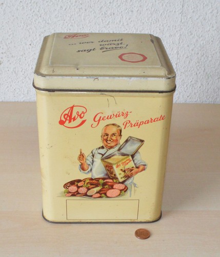 Vintage blechdose mit - vintage,