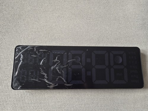 Black digital wall clock brand - black,