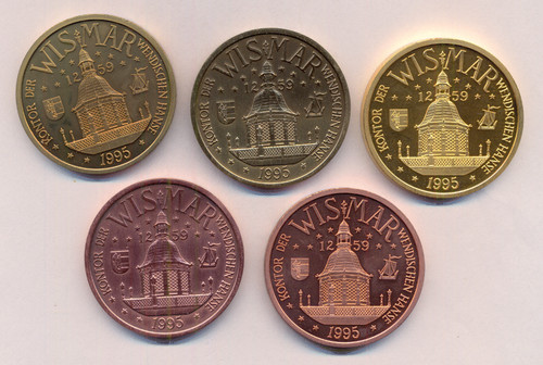 Medaille hansestadt wismar - medaille,
