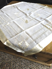 festliche Advents-/Weihnachtstischdecke, Organza/Satin/bestickt  ***NEUWERTG***